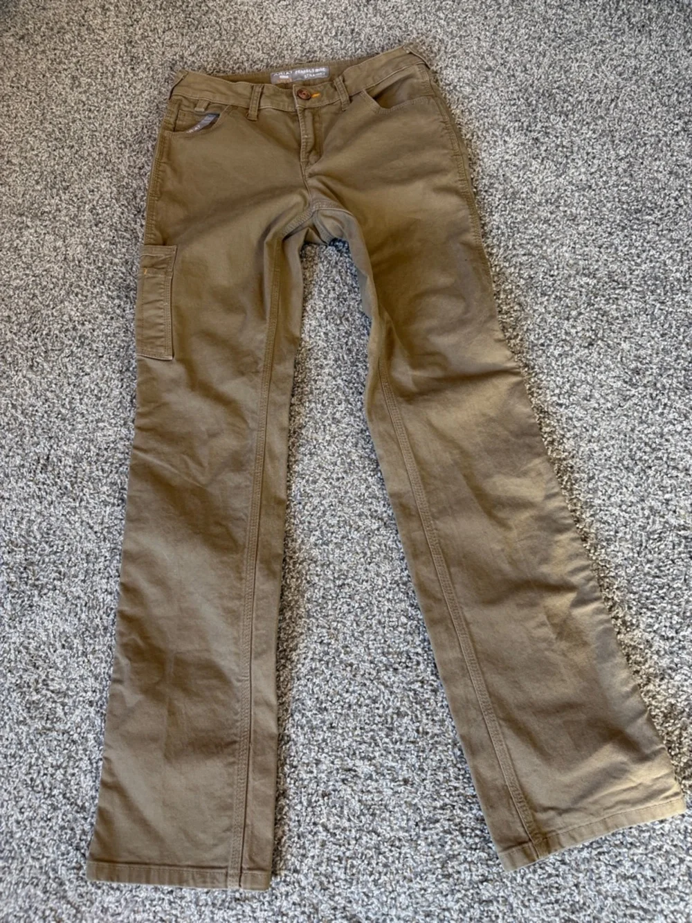 Ariat Brown Cargo Work Pants with Utility Pocket - Picture 9 of 16